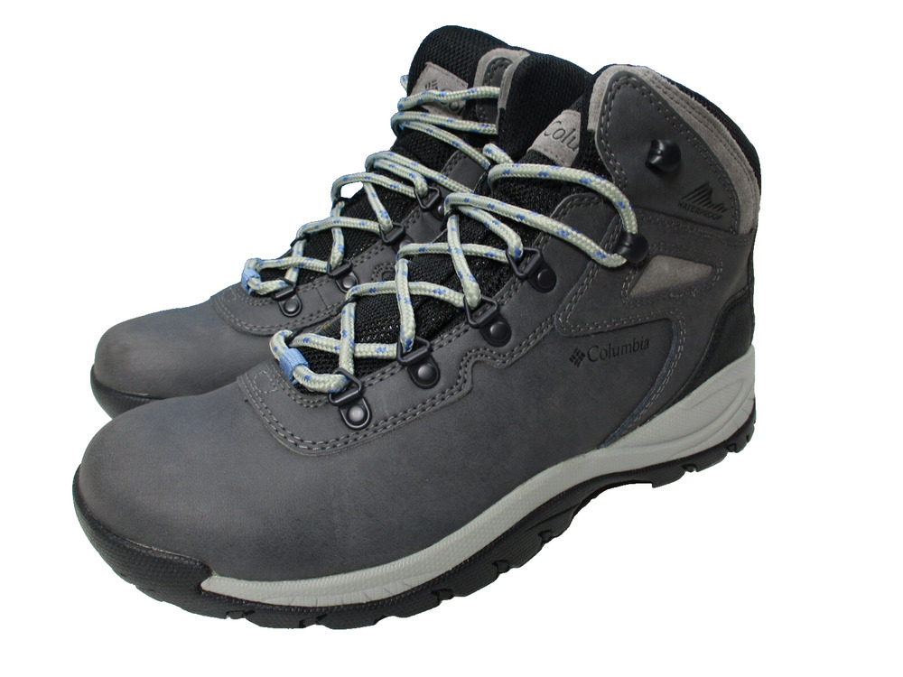 Columbia Newton Ridge Plus Hiking Shoes Boots Gray Womens Sz 10.5 Waterproof